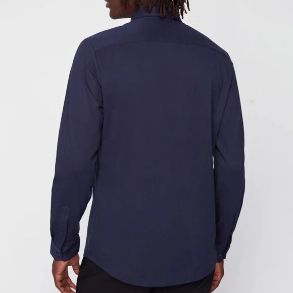 Projek Raw Navy Long Sleeve Knit Shirt - Picture 2 of 3